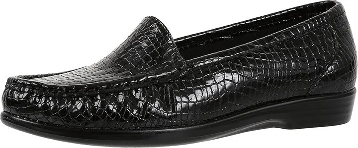 SAS Simplify Comfort Loafer Women's Shoes Black Croc : 6 S - Slim (AAA) - Image 2