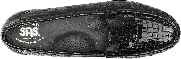 SAS Simplify Comfort Loafer Women's Shoes Black Croc : 6 S - Slim (AAA) - Image 3