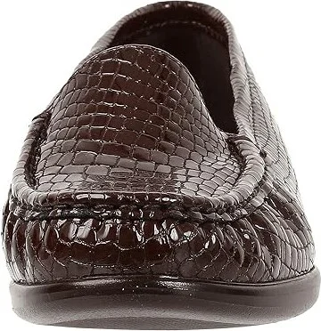 SAS Simplify Comfort Loafer Women's Shoes Brown Croc : 6 S - Slim (AAA) - Image 6