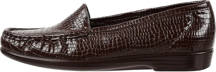 SAS Simplify Comfort Loafer Women's Shoes Brown Croc : 6 S - Slim (AAA) - Image 7