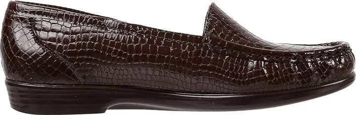 SAS Simplify Comfort Loafer Women's Shoes Brown Croc : 6 S - Slim (AAA) - Image 8