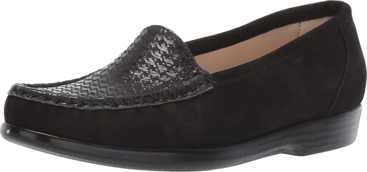 SAS Simplify Comfort Loafer Women's Shoes Gray Tetris : 7 M - Medium (B), Leather - Image 2
