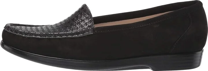 SAS Simplify Comfort Loafer Women's Shoes Gray Tetris : 7 M - Medium (B), Leather - Image 7