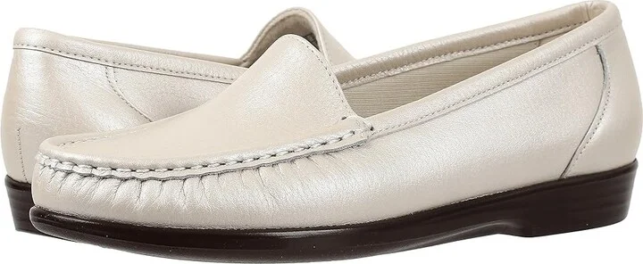 SAS Simplify Comfort Loafer Women's Shoes Pearl Bone : 6 S - Slim (AAA)