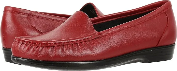 SAS Simplify Comfort Loafer Women's Shoes Red : 7 N - Narrow (AA)