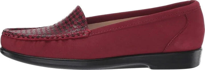 SAS Simplify Comfort Loafer Women's Shoes Red Tetris : 7 M - Medium (B), Leather - Image 7