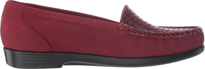 SAS Simplify Comfort Loafer Women's Shoes Red Tetris : 7 M - Medium (B), Leather - Image 8