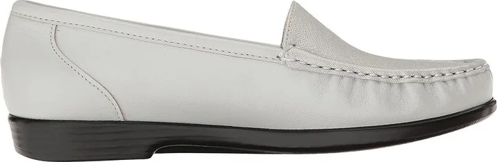 SAS Simplify Comfort Loafer Women's Shoes Silver Cloud : 8 S - Slim (AAA), Leather - Image 8