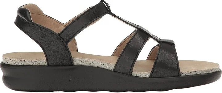 SAS Sorrento Adjustable Comfort Sandal Women's Shoes Black : 7 N - Narrow (AA), Leather - Image 8