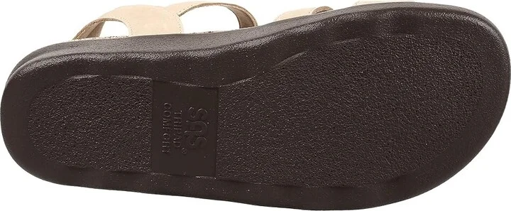 SAS Sorrento Adjustable Comfort Sandal Women's Shoes Linen : 5 M - Medium (B), Leather - Image 4