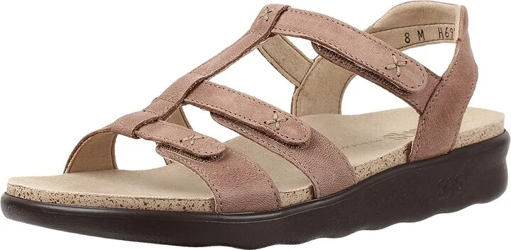SAS Sorrento Adjustable Comfort Sandal Women's Shoes Praline : 5.5 M - Medium (B), Leather - Image 2