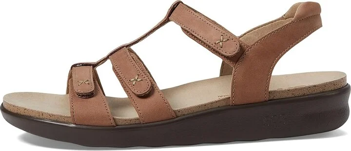 SAS Sorrento Adjustable Comfort Sandal Women's Shoes Praline : 5.5 M - Medium (B), Leather - Image 7
