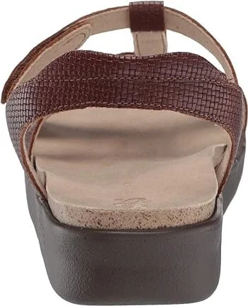SAS Sorrento Adjustable Comfort Sandal Women's Shoes Woven Brandy : 7 N - Narrow (AA), Leather - Image 5