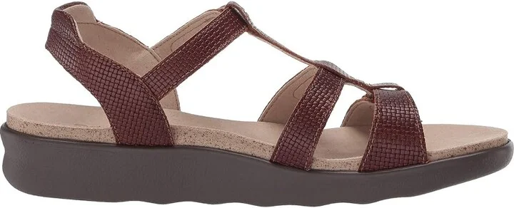 SAS Sorrento Adjustable Comfort Sandal Women's Shoes Woven Brandy : 7 N - Narrow (AA), Leather - Image 8