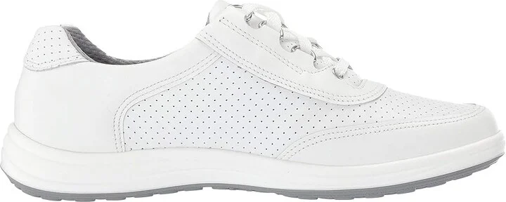 SAS Sporty Lux Lace Up Comfort Sneaker Women's Shoes White Perf : 7 S - Slim (AAA), Leather - Image 8