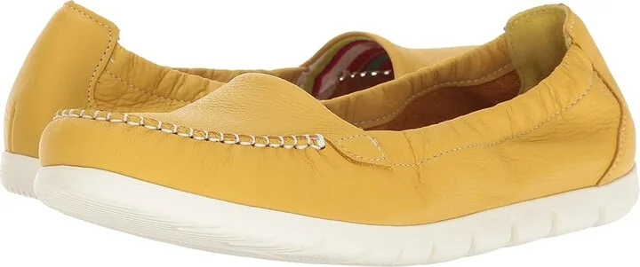 SAS Sunny Elasticized Comfort Loafer Women's Shoes Canary Yellow : 8 N - Narrow (AA)