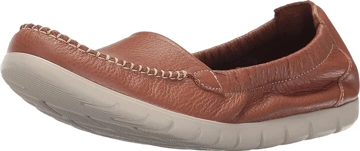 SAS Sunny Elasticized Comfort Loafer Women's Shoes Pecan Brown : 6 S - Slim (AAA), Leather - Image 2