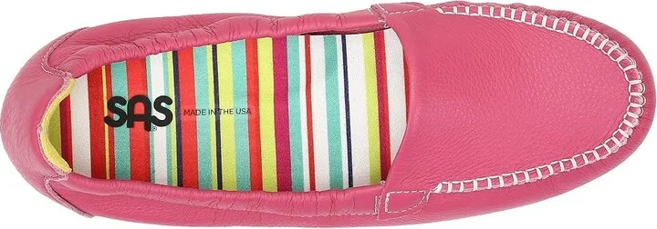 SAS Sunny Elasticized Comfort Loafer Women's Shoes Pink : 7 N - Narrow (AA), Leather - Image 3