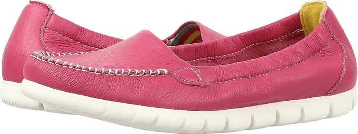 SAS Sunny Elasticized Comfort Loafer Women's Shoes Pink : 7 N - Narrow (AA), Leather