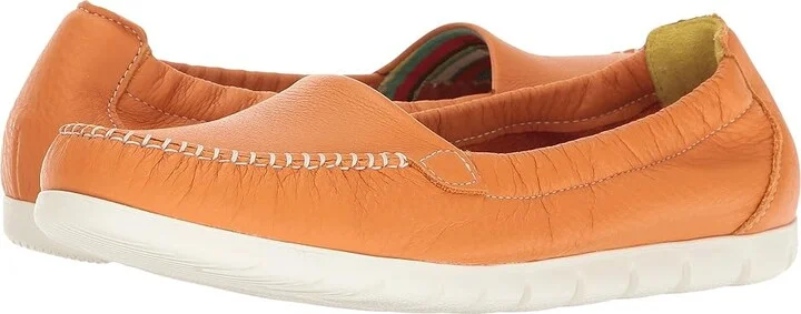 SAS Sunny Elasticized Comfort Loafer Women's Shoes Tangerine Orange : 7 N - Narrow (AA)