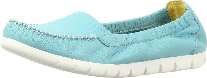 SAS Sunny Elasticized Comfort Loafer Women's Shoes Teal : 7 N - Narrow (AA), Leather - Image 2