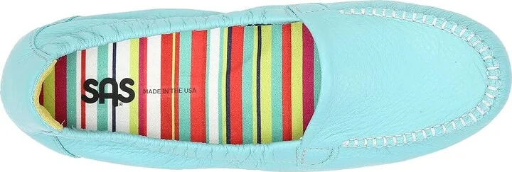 SAS Sunny Elasticized Comfort Loafer Women's Shoes Teal : 7 N - Narrow (AA), Leather - Image 3