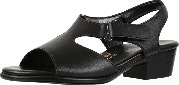 SAS Suntimer Comfort Heeled Sandal Women's Shoes Black : 6 S - Slim (AAA), Leather - Image 2