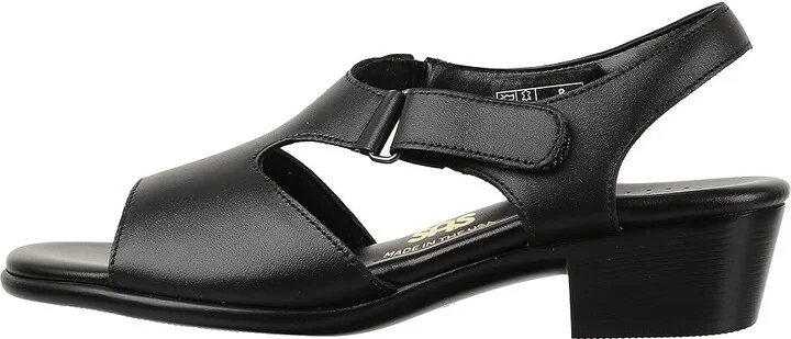 SAS Suntimer Comfort Heeled Sandal Women's Shoes Black : 6 S - Slim (AAA), Leather - Image 7