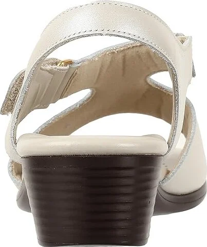 SAS Suntimer Comfort Heeled Sandal Women's Shoes Pearl Bone : 7.5 S - Slim (AAA), Leather - Image 5