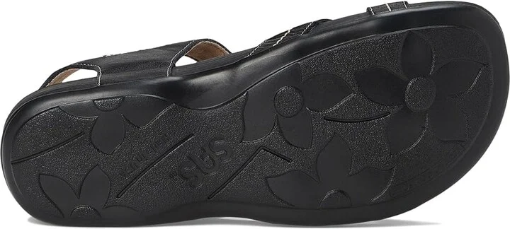 SAS Swerve Adjustable Comfort Sandals Women's Dress Sandals Black : 6.5 W - Wide (C), Leather - Image 3