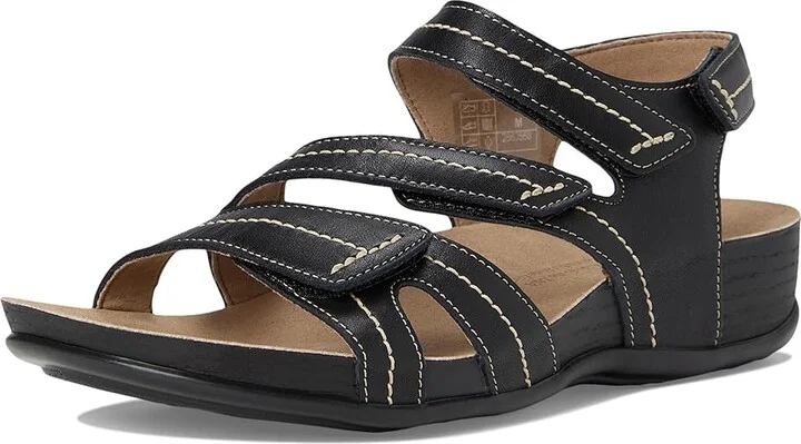 SAS Swerve Adjustable Comfort Sandals Women's Dress Sandals Black : 6.5 W - Wide (C), Leather - Image 5