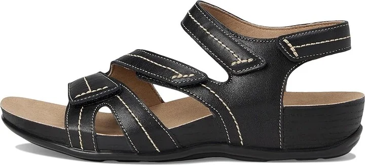 SAS Swerve Adjustable Comfort Sandals Women's Dress Sandals Black : 6.5 W - Wide (C), Leather - Image 6