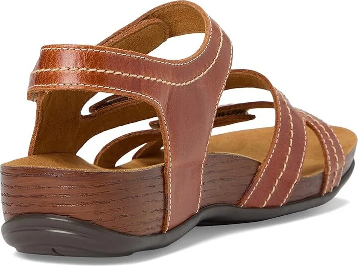 SAS Swerve Adjustable Comfort Sandals Women's Dress Sandals Chestnut : 6 W - Wide (C), Leather - Image 4