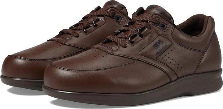 SAS Time Out Lace Up Comfort Walking Shoe Men's Shoes Antique Walnut : 8 S - Slim (B), Leather