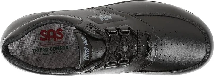 SAS Time Out Lace Up Comfort Walking Shoe Men's Shoes Black : 8 S - Slim (B), Leather - Image 3