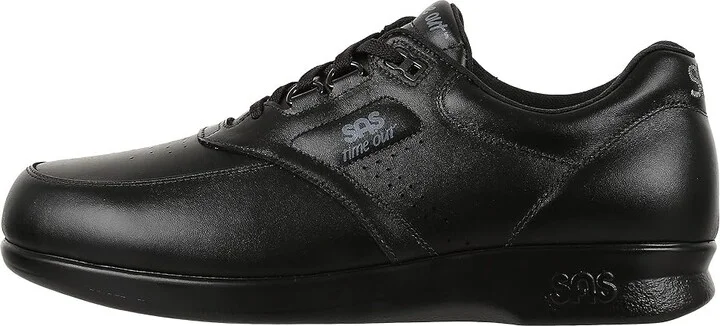 SAS Time Out Lace Up Comfort Walking Shoe Men's Shoes Black : 8 S - Slim (B), Leather - Image 7