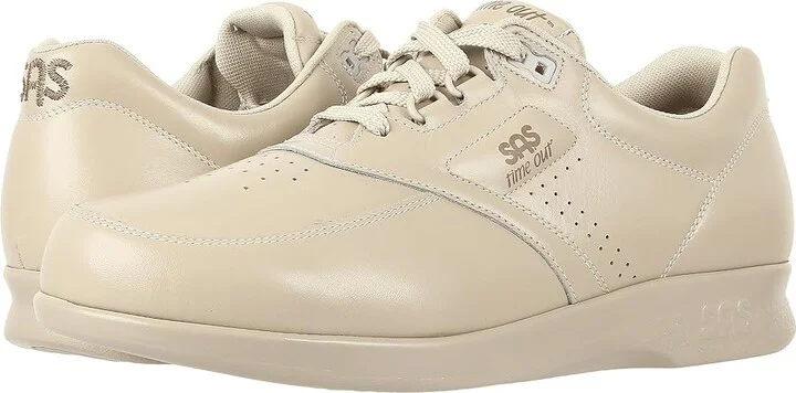 SAS Time Out Lace Up Comfort Walking Shoe Men's Shoes Bone : 7 N - Narrow (C), Leather