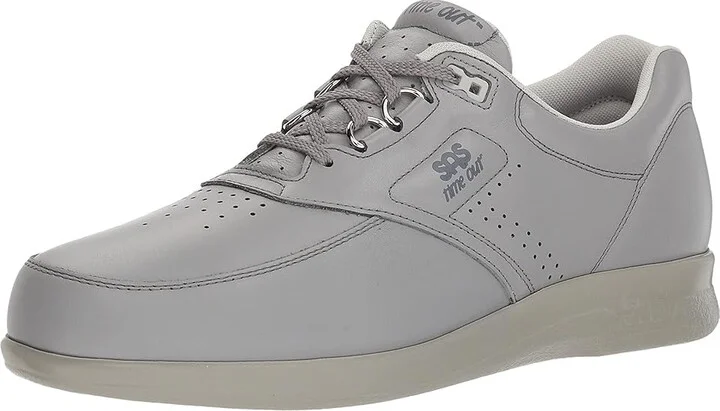SAS Time Out Lace Up Comfort Walking Shoe Men's Shoes Grey : 10 M - Medium (D), Leather - Image 2