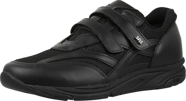SAS TMV Adjustable Comfort Sneaker Women's Shoes Black : 10 WW - Double Wide (D), Suede - Image 2
