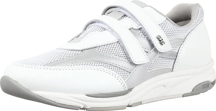 SAS TMV Adjustable Comfort Sneaker Women's Shoes Silver : 11 N - Narrow (AA), Suede - Image 2