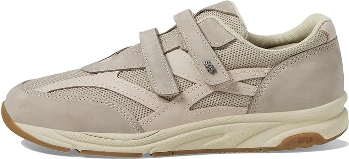 SAS TMV Adjustable Comfort Sneaker Women's Shoes Taupe/Pink : 6.5 M - Medium (B), Suede - Image 6