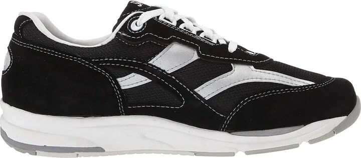 SAS Tour Mesh Comfort Walking Sneaker Women's Shoes Black/Silver : 7 M - Medium (B), Textile/Suede - Image 8