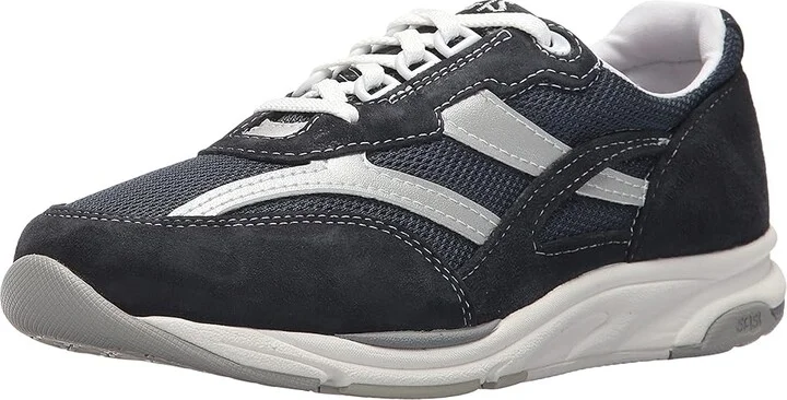 SAS Tour Mesh Comfort Walking Sneaker Women's Shoes Blue : 7.5 N - Narrow (AA), Textile/Suede - Image 2