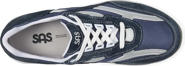 SAS Tour Mesh Comfort Walking Sneaker Women's Shoes Blue : 7.5 N - Narrow (AA), Textile/Suede - Image 3