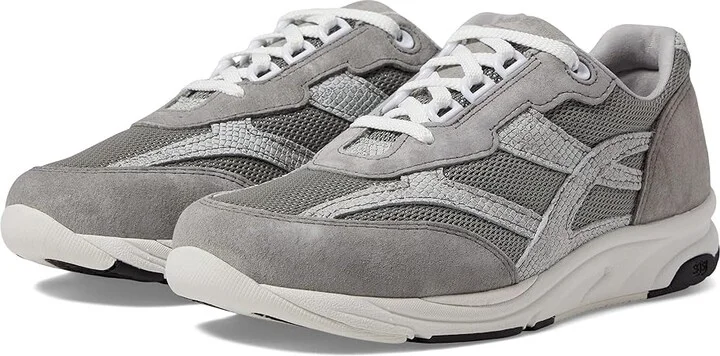 SAS Tour Mesh Comfort Walking Sneaker Women's Shoes Plata Mix : 6 S - Slim (AAA), Textile/Suede