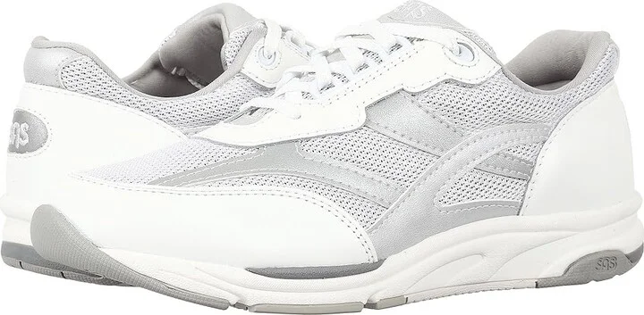 SAS Tour Mesh Comfort Walking Sneaker Women's Shoes Silver : 7 S - Slim (AAA), Textile/Suede