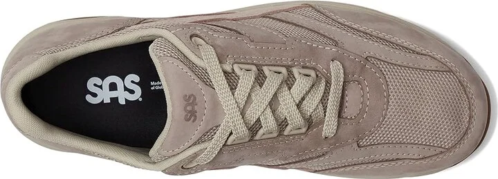 SAS Tour Mesh Comfort Walking Sneaker Women's Shoes Taupe Pink : 7 S - Slim (AAA), Textile/Suede - Image 2