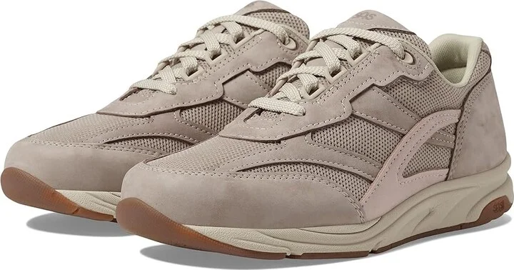 SAS Tour Mesh Comfort Walking Sneaker Women's Shoes Taupe Pink : 7 S - Slim (AAA), Textile/Suede