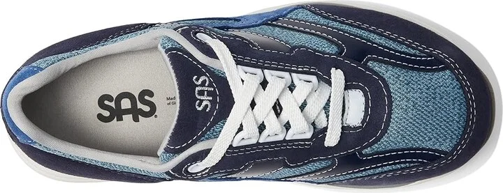 SAS Tour Mesh LT Comfort Walking Sneaker Women's Shoes Marine : 5 M - Medium (B), Textile/Suede - Image 3