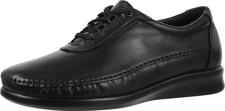 SAS Traveler Comfort Sneaker Women's Shoes Black : 6.5 S - Slim (AAA), Leather - Image 2